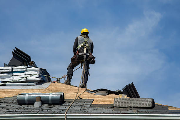 Professional Storm Damage Roof Repair technician working in Norwood, OK